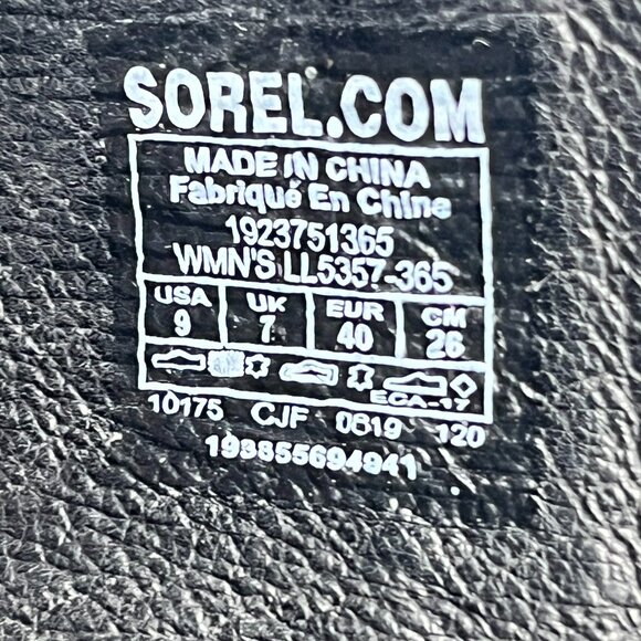 SOREL Joanie II Slingback Wedge Sandals Size 9 Leather Suede Platform - Picture 9 of 12